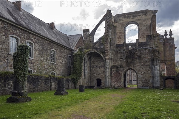 Ruins of the former abbey of Aulne