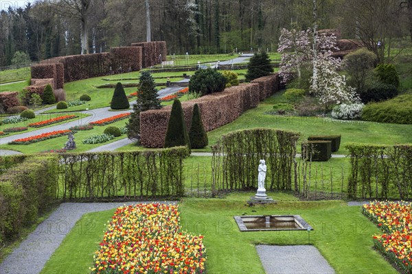 Planting in the Annevoie Castle Garden