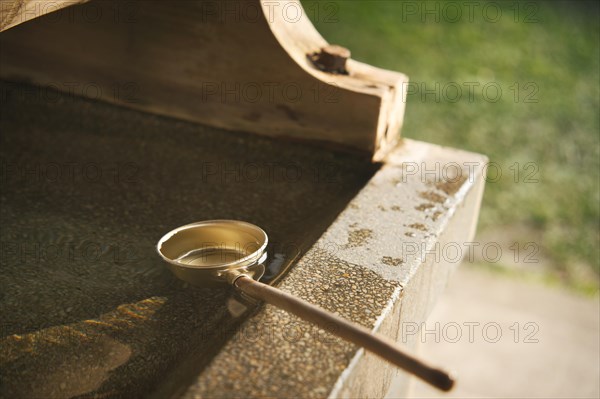 Shinto water ablution pavilion at a Japanese shrine