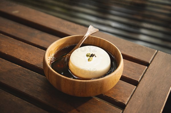 A bowl of delicious tofu pudding