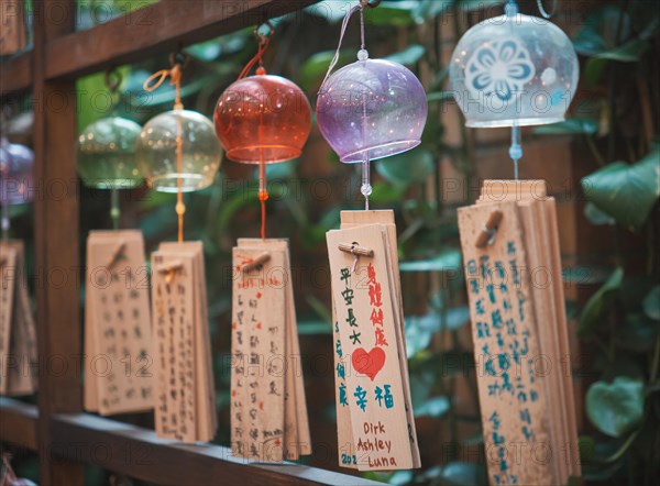 Japanese wind chime decoration for praying good luck