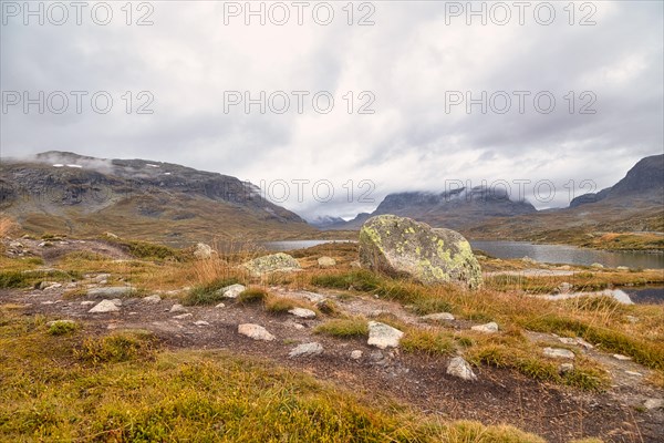 Lake and Mountains at Haukelifjell Norway