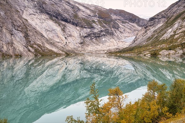 Glacial lake at the Nigardsbreen glacier