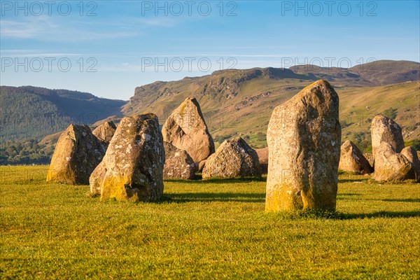 The Neolithic Castlerigg Stone Circle dating from around 3000 BC