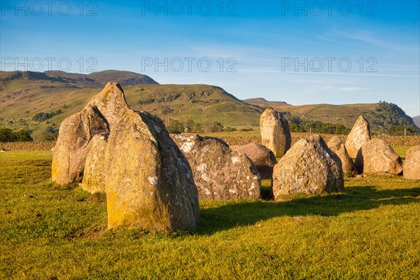 The Neolithic Castlerigg Stone Circle dating from around 3000 BC