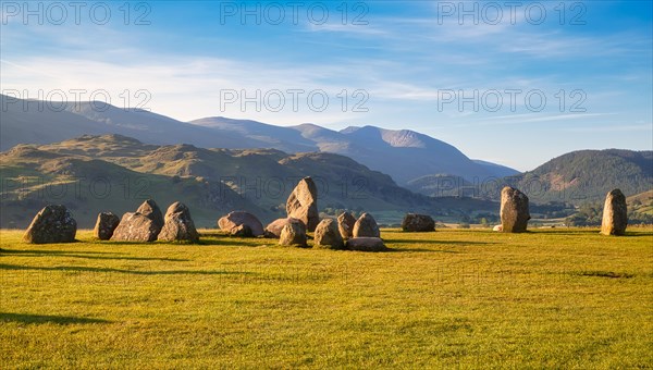 The Neolithic Castlerigg Stone Circle dating from around 3000 BC