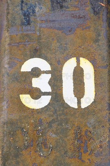 Vintage number 30