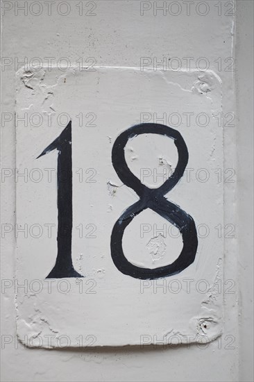 House number plate