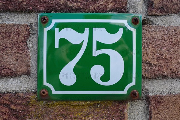 House number plate