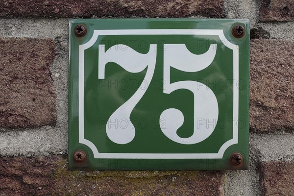 House number plate