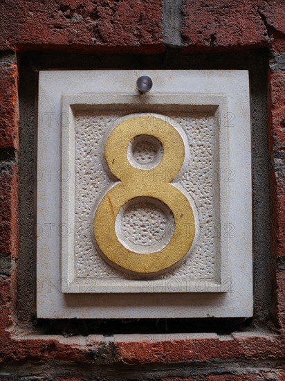 House number plate