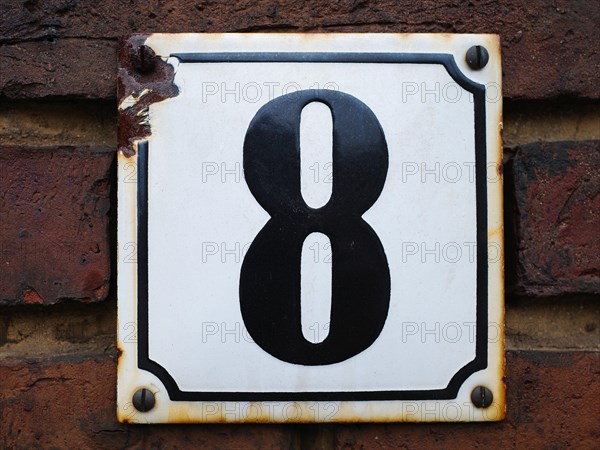 House number plate