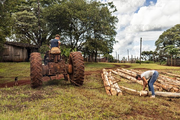 A scene of people working in a field