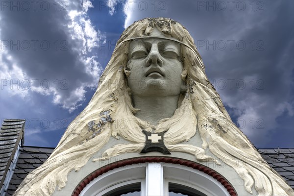 Art Nouveau decoration on a residential house