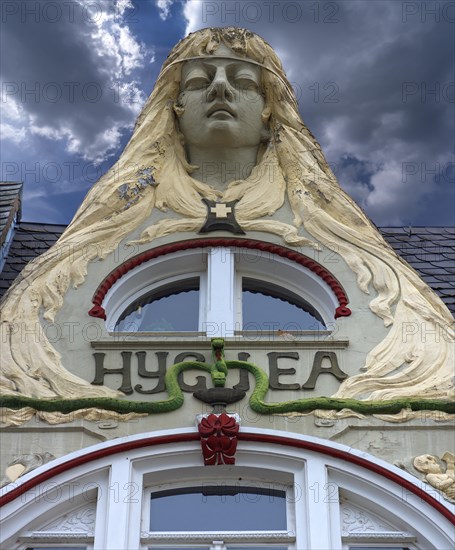 Art Nouveau decoration on a residential house