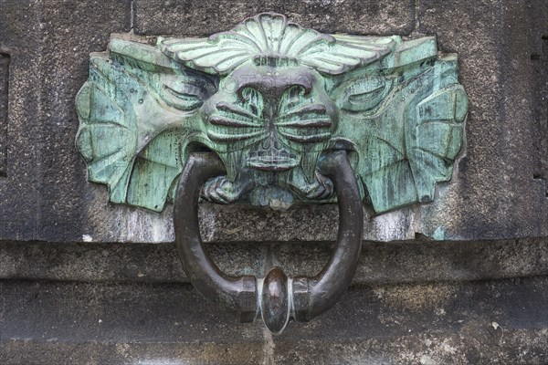 Fountain sculpture at the Kaiser Wilhelm Monument at Deutsches Eck