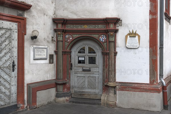 Historic door from 1681 of the Old Castle