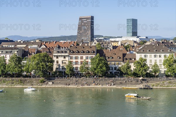 Old Town Kleinbasel and Rhine in Basel