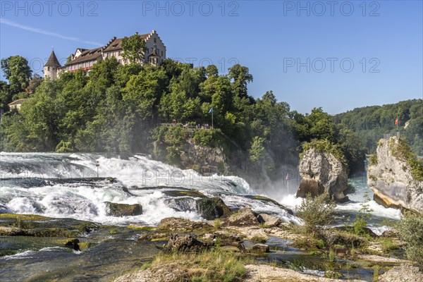 Rhine Falls and Laufen Castle near Neuhausen am Rheinfall