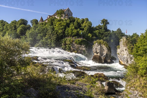 Rhine Falls and Laufen Castle near Neuhausen am Rheinfall