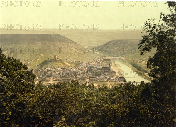 Bingen and the Rhine seen from the Niederwald