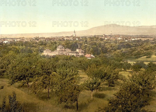 View of the town of Bad Homburg vor der Höhe