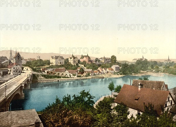 View of Saalfeld in Thuringia