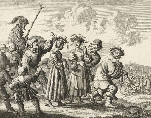 Two girls being led to the stake in Bamberg