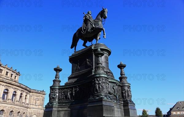 Semper Opera House with King John Monument