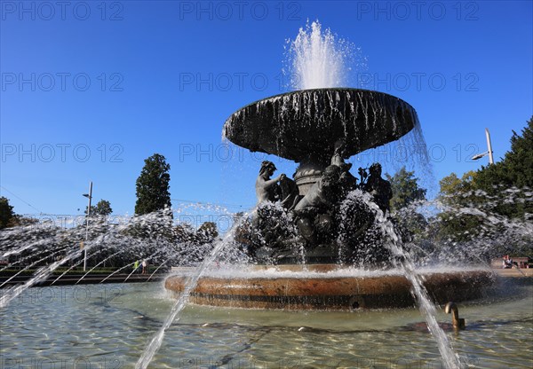 Fountain Stormy Waves by Robert Diez