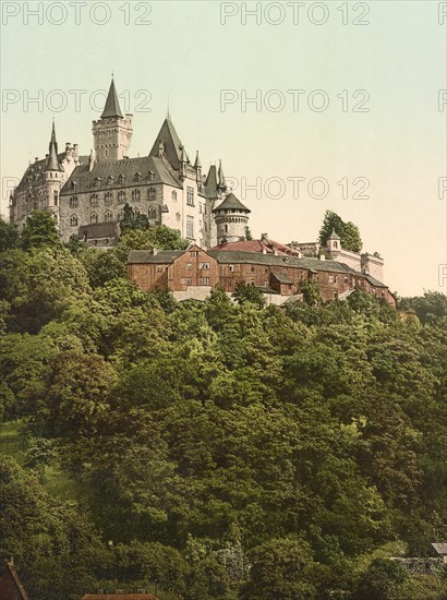 Wernigerode Castle in the Harz Mountains