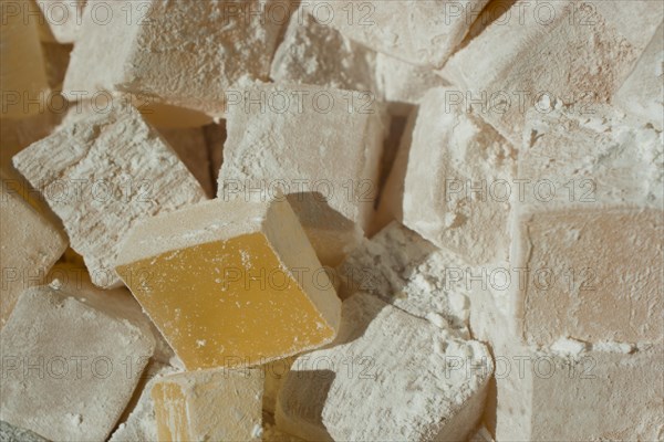 Load of traditional turkish delight lokum candy