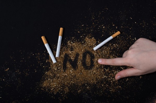 World No Tobacco Day poster for say no smoking concept