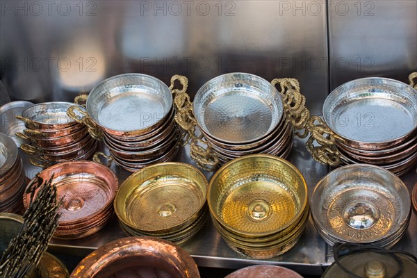 Metal pan as a cookware object in view