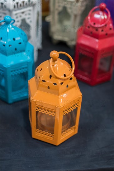 Old retro style lantern made of metal