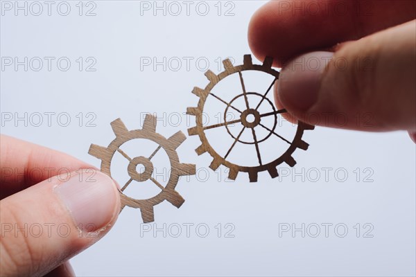 The concept of business processes and ideas with gear wheels