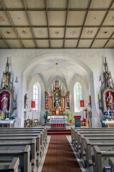 The Church of St Michael with coffered ceiling