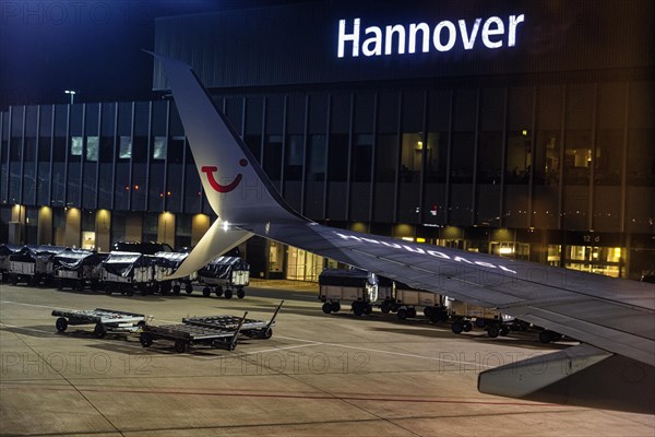 Passenger aircraft at the airport