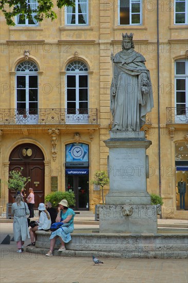 Monument to King René I Anjou of the Holy Roman Empire