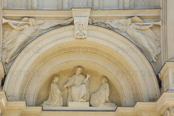 Tympanum with Christ