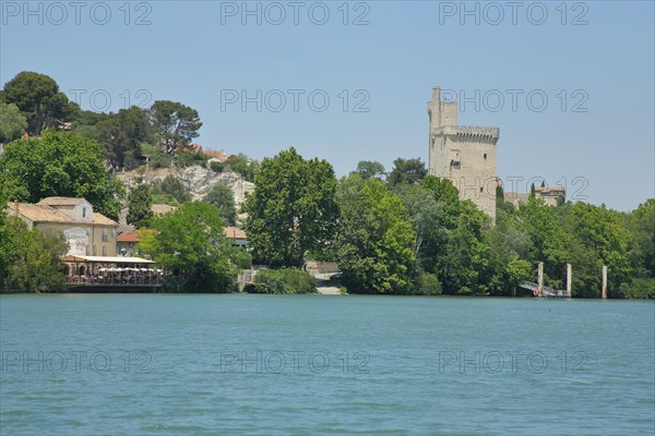 View over the Rhone on historic Tour Philippe le Bel