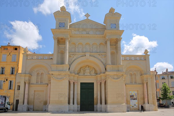 Baroque Ste-Madeleine Church with Portal