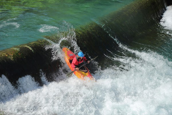 White water kayaking on the Sorgue River