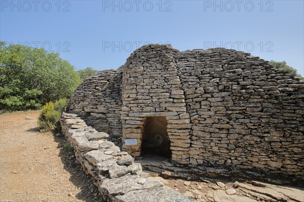 Historic stone hut in the Village des Bories