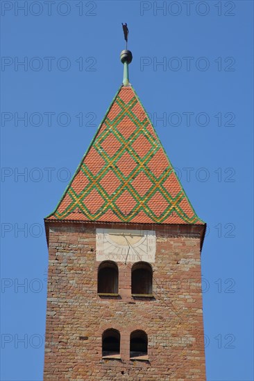 Tower of Romanesque St Peter and Paul Church