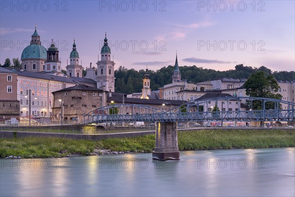 Mozartsteg with Fortress High Salzburg