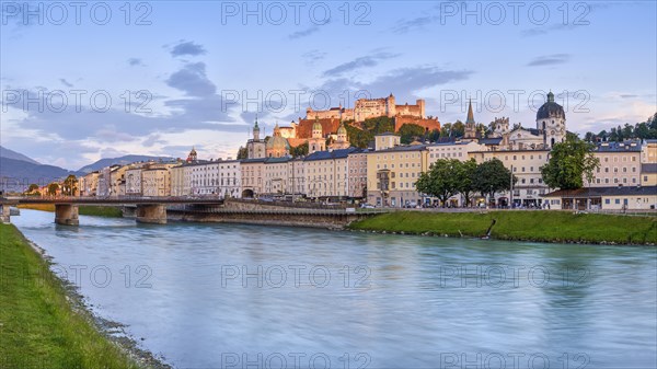 Marko Feingold Bridge with Fortress High Salzburg