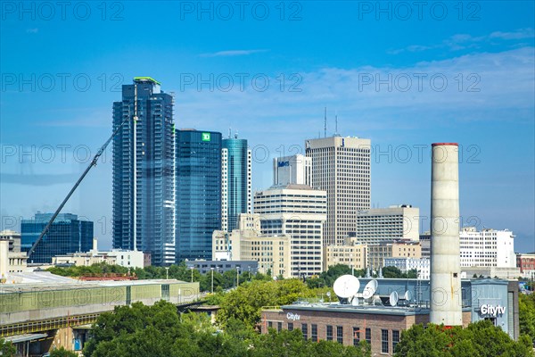 Few skyscrapers form the centre of Winnipeg