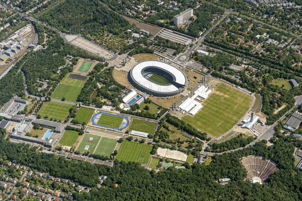 Aerial view of the Olympiagelände Berlin