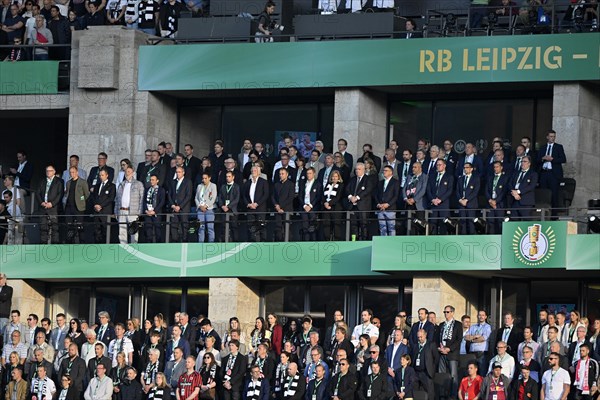 VIP tribune during minute of silence